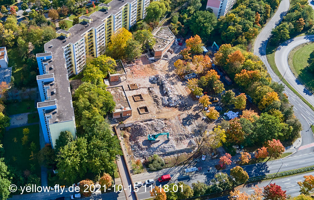 15.10.2021 - Luftbilder vom Abriss unseres Quiddezentrums